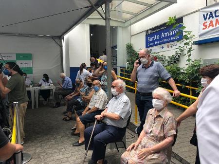 Arquivo - Vacinação de idosos na UBS de Santo Amaro, na zona sul de São Paulo - Lucas Borges Teixeira/UOL