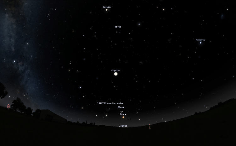 lua marte - Stellarium - Stellarium