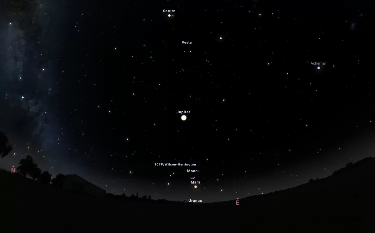 lua marte - Stellarium - Stellarium