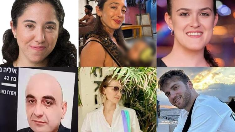 Na fileira de cima: Revital Bornstein; Inbar Segev Vigder e Shahar Goldman; na fileira de baixo: Ilia Nozadze, Nadia Sokolenco e Jonas Chrosis