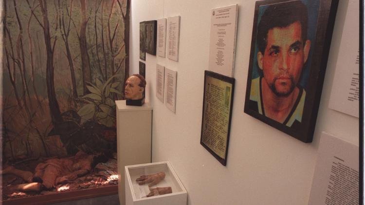 Sala no Museu do Crime da Academia de Polícia, dedicada a Francisco de Assis Pereira, o maníaco do parque