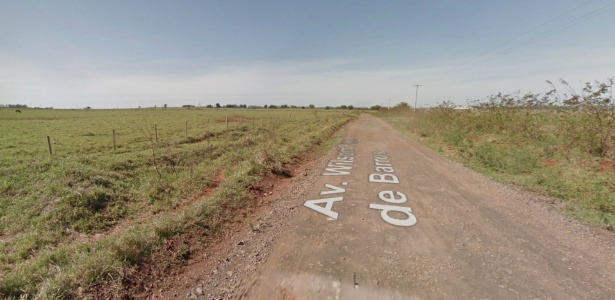 Corpo de Joice Amorim estava em estrada vicinal da av. Wilson Paes de Barros, no MS - Reprodução/Google Earth