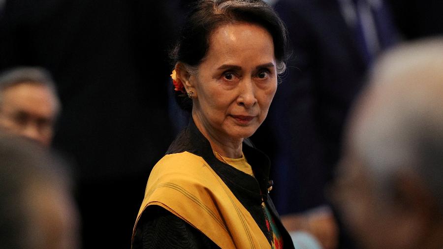 13.nov.2017 - Aung San Suu Kyi, ex-líder de Mianmar, recebeu o Prêmio Nobel da Paz em 1991 - Athit Perawongmetha/Reuters