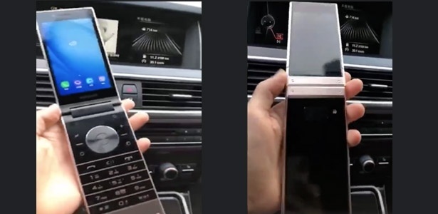Novo celular flip da Samsung deve ser dividido em duas partes e ter botão físico - Sammobile
