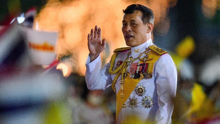 Maha Vajiralongkorn, rei da Tailândia; mulher foi presa por criticar a monarquia - Vichan Poti/Pacific Press/LightRocket via Getty Images