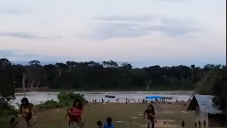 Vídeo mostra momento do tiroteio em reserva indígena ianomâmi - Reprodução