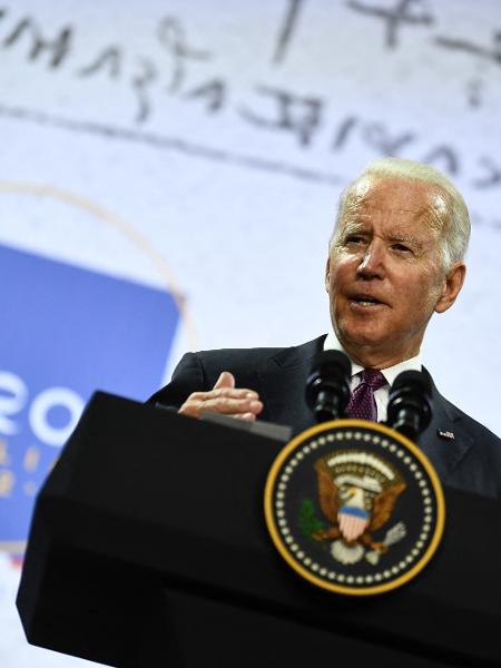 Presidente dos Estados Unidos, Joe Biden, disse que Congresso americano deve liberar US$ 9 bilhões para programa que visa acabar com desmatamento no planeta - BRENDAN SMIALOWSKI/AFP