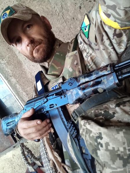 ally of Ukrainian troops, 40-year-old Brazilian Douglas Búrigo died after being hit by Russian missiles during the Ukraine war - Personal archive - Personal archive