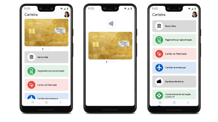 Interface do app Carteira do Google, que vai substituir o Google Pay - Divulgação - Divulgação