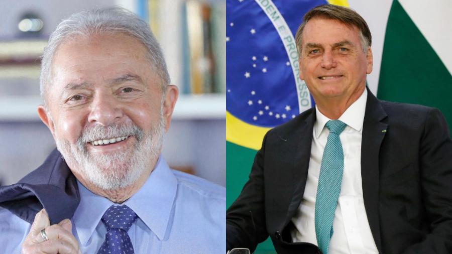 Montagem de fotos do ex-presidente Luiz Inácio Lula da Silva (PT) e do atual chefe do Executivo, Jair Bolsonaro (PL) - Reprodução/Instagram/@lulaoficial via @ricardostuckert; e Jair Bolsonaro