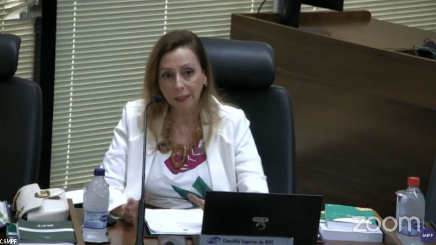 A subprocuradora-geral da República Elizete Ramos em sessão do CSMPF  - Reprodução/YouTube/TV Senado
