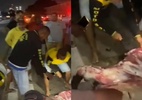 População retalha carne de boi morto em acidente no Maranhão - Reprodução de vídeo