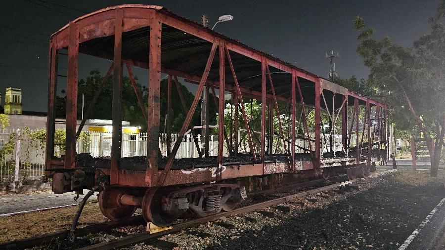 Vagão foi mantido como monumento histórico