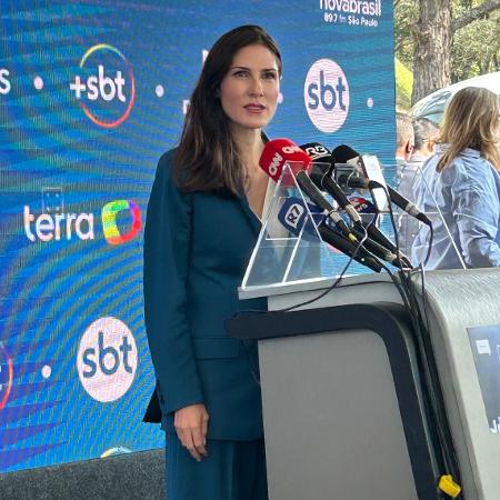 Marina Helena em chegada ao debate do SBT - Ana Paula Bimbati - 20.set.2024/UOL