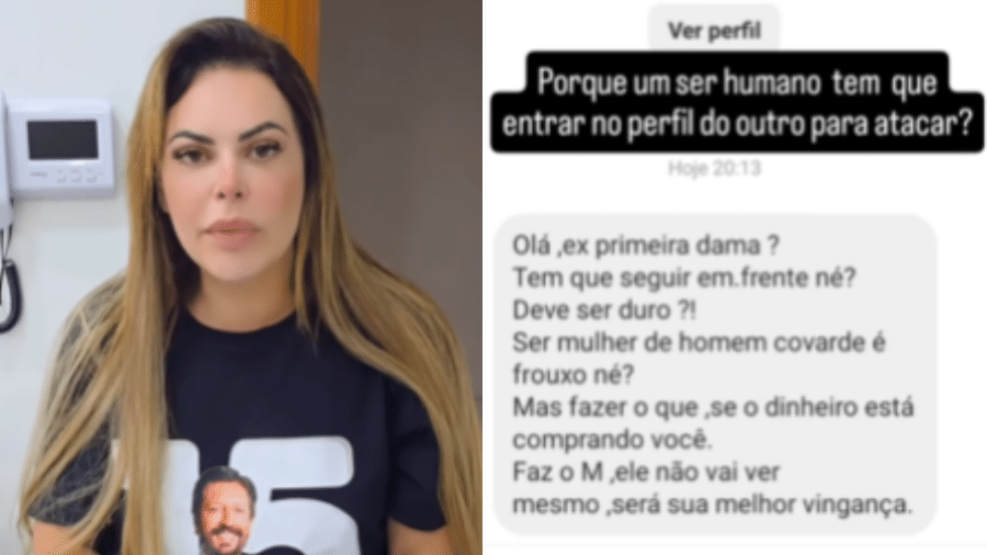 Regina Carnovale Nunes, esposa de Ricardo Nunes, divulga suposto ataque de apoiadores de Marçal nas redes sociais - Reprodução / Instagram