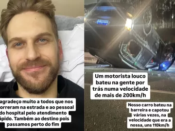 Humorista francês capota carro em SP e agradece socorro: 'Perto do fim'