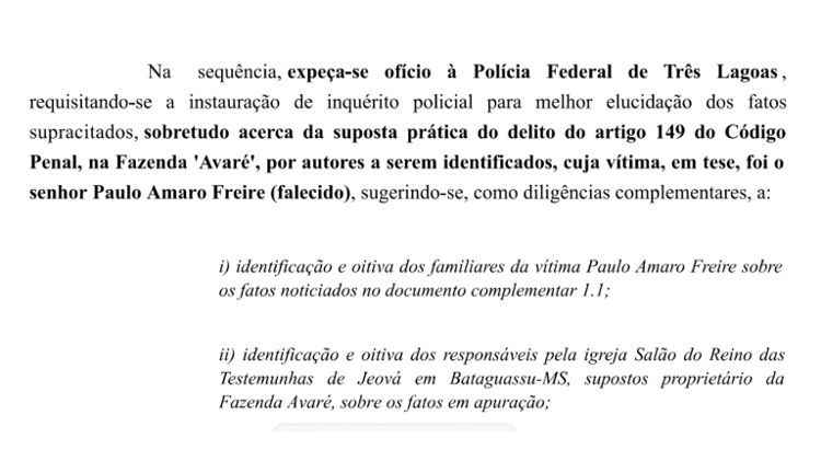 Despacho MPF