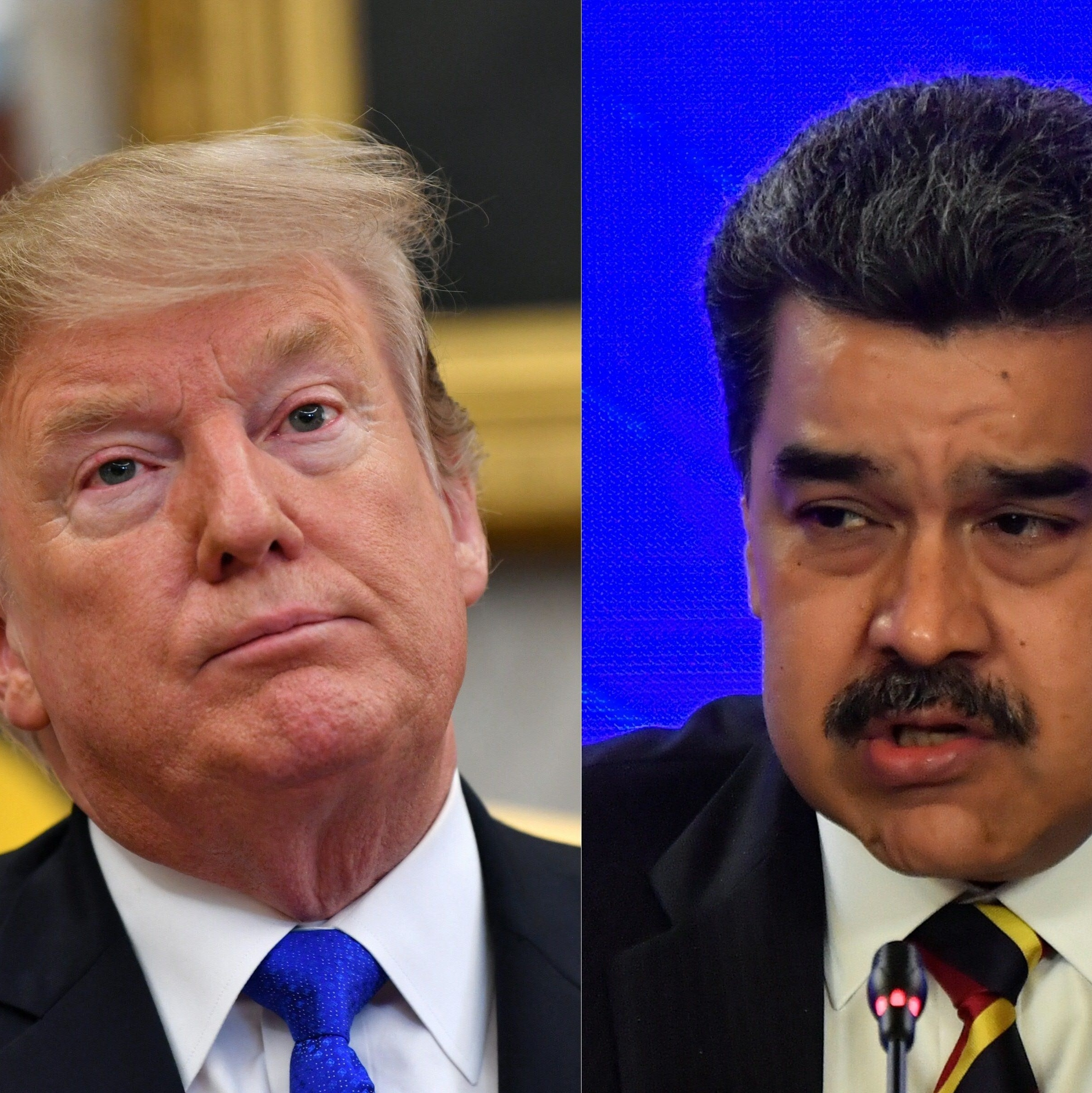 Donald Trump e Marco Rubio em coletiva sobre a transição política e reabertura da embaixada na Venezuela.