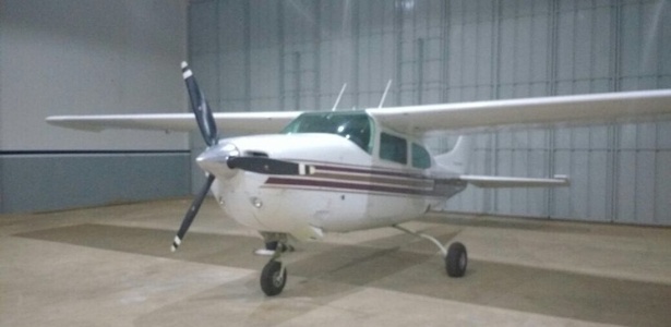 O avião Cessna Aircraft, que transportava a droga, teria aterrissado no aeroporto de Pará de Minas - Polícia Federal/Divulgação