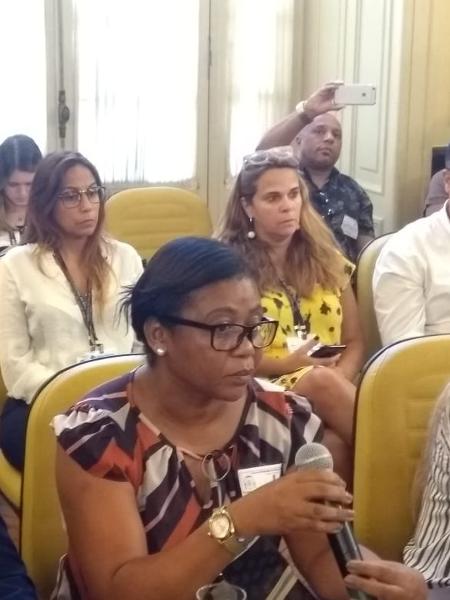 19.mar.2019 - Márcia Nunes, assessora do prefeito Marcelo Crivella, em depoimento à "CPI do Sisreg" - Gabriel Sabóia/UOL