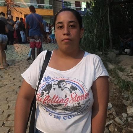 12.04.2019 - Thailane Pontes Pontes, sobrinha de Raimundo Nonato Nascimento, uma das vítimas de desabamento no Rio - Marina Lang/UOL
