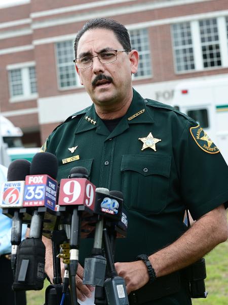 O xerife Billy Woods, do condado de Marion, no centro da Flórida, em imagem de 2018 - Gerardo Mora/Getty Images