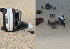 Turista morre em acidente com carro dirigido por adolescente em duna no CE - Corpo de Bombeiros do Ceará/Divulgação