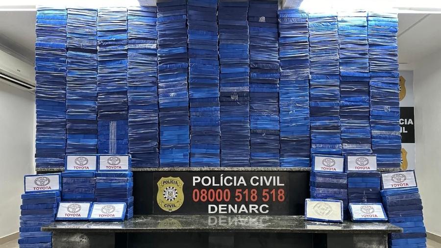 Polícia Civil apreendeu meia tonelada de cocaína escondida em imóvel no Mathias Velho, em Canoas, uma das áreas mais atingidas pelas chuvas no RS