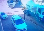 Motorista de betoneira dá ré e esmaga caminhoneiro após briga em MT; veja - Reprodução
