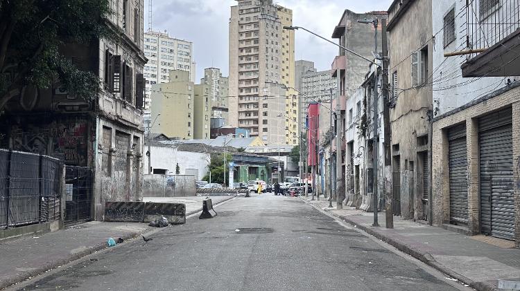Região central de São Paulo em maio, depois da dispersão Região central de São Paulo em maio, depois da dispersão