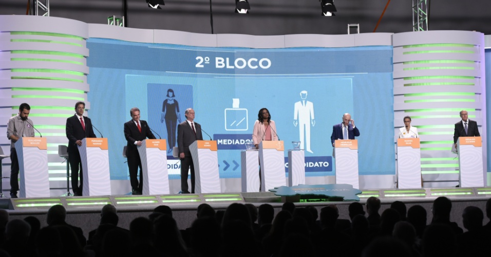 20.set.2018 - Candidatos à Presidência participam do debate da TV Aparecida