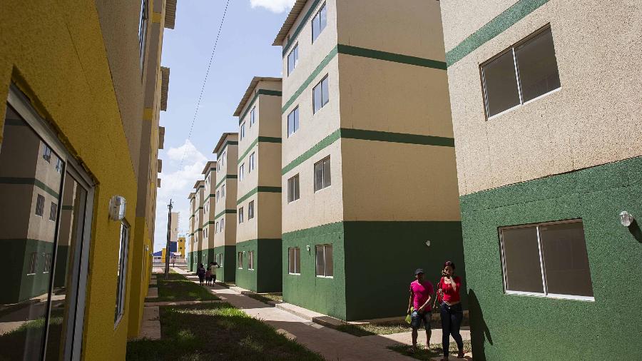 Unidades habitacionais do programa Minha Casa, Minha Vida no bairro Vila Jardim, na cidade de Boa Vista - Eduardo Knapp/Folhapress