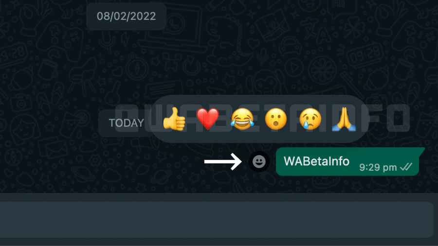 WhatsApp terá reações com emojis a mensagens - WABetaInfo