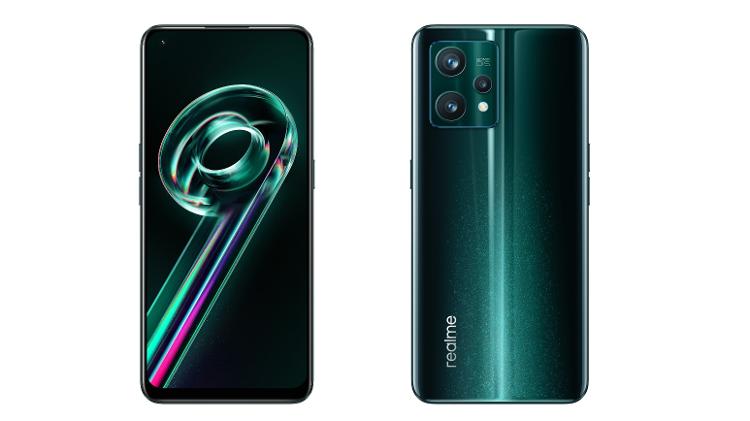 Realme 9 Pro+ frente e verso na cor verde - Divulgação - Divulgação