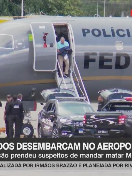 Suspeitos pelo assassinato de Marielle Franco desembarcam em Brasília