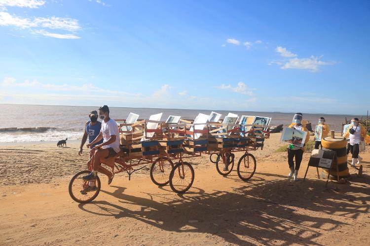 Projeto Museu Ambulante levou memória de Atafona pelo distrito em bicicleta