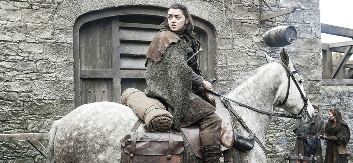 Maisie Williams como a jovem Arya Stark em "Game of Thrones" - Divulgação