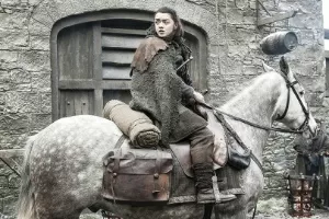 Maisie Williams como a jovem Arya Stark em "Game of Thrones" - Divulgação