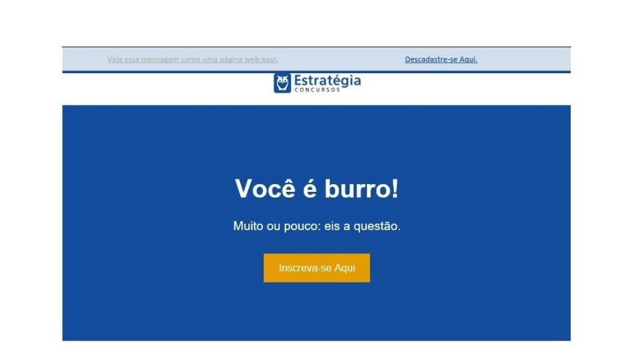 Não seja um jogo de burro