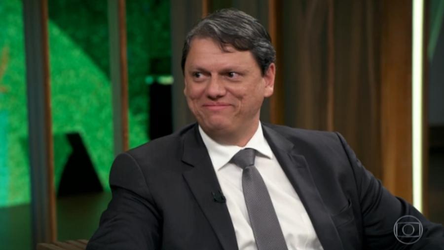 O ministro Tarcísio Gomes de Freitas - Reprodução/TV Globo
