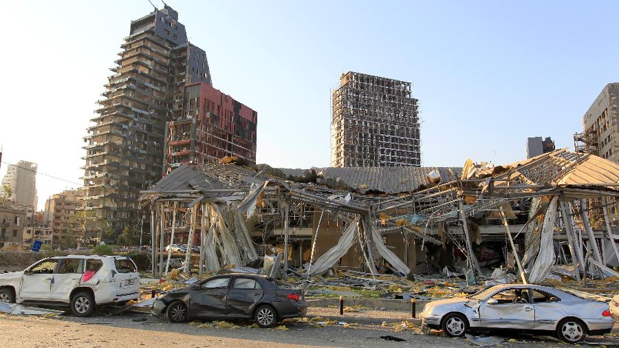Explosão devastou o Porto de Beirute - AZIZ TAHER/REUTERS