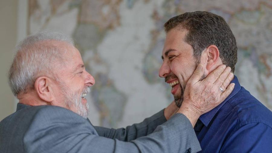 O ex-presidente Lula se encontra com Guilherme Boulos (PSOL) em 1º de fevereiro de 2022 - Ricardo Stuckert