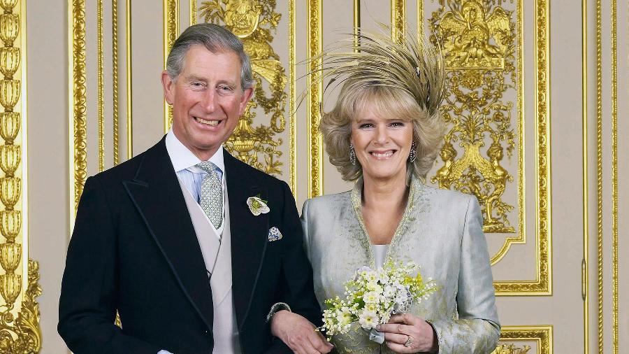 9.abr.2005 - Charles e Camilla se casaram em 2005 em Windsor, na Inglaterra - Hugo Burnand/Pool/Getty Images
