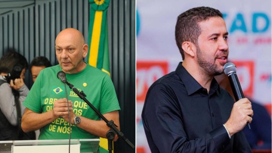 O empresário Luciano Hang processou o deputado André Janones (Avante-MG) - Luis Macedo/Câmara dos Deputados e JOSIAS RODRIGUES/Divulgação