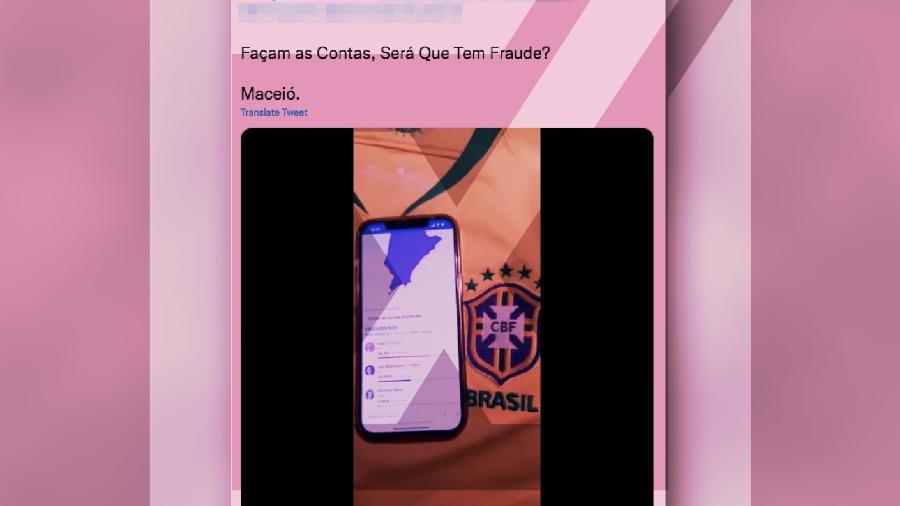 07.out.2022 - É enganosa a insinuação de fraude envolvendo a contagem de votos em Alagoas, apontada em vídeo no Twitter - Projeto Comprova