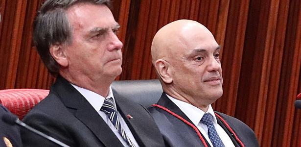 Jair Bolsonaro e Alexandre de Moraes