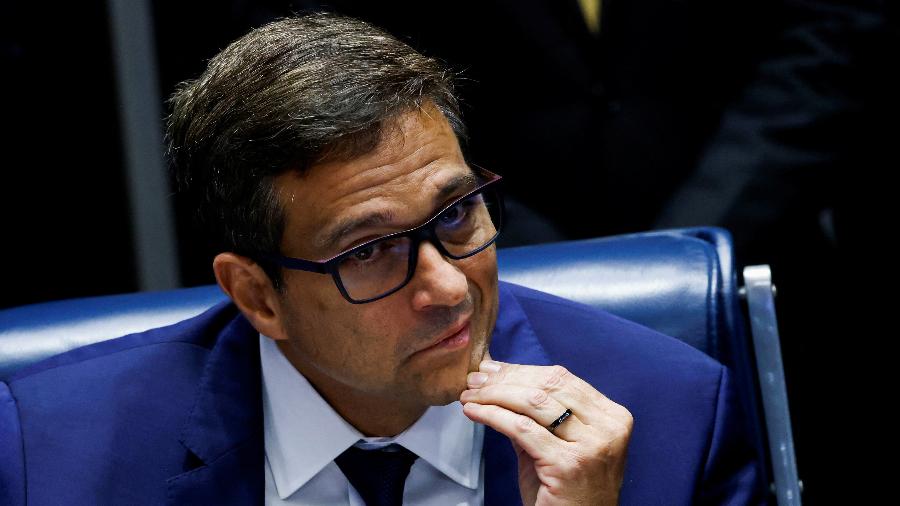 Roberto Campos Neto, presidente do Banco Central, durante sessão no Senado Federal - 15.fev.2023 - Adriano Machado/Reuters