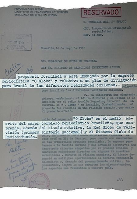 Imagem: Reprodução / Arquivo do Ministério das Relações Exteriores do Chile