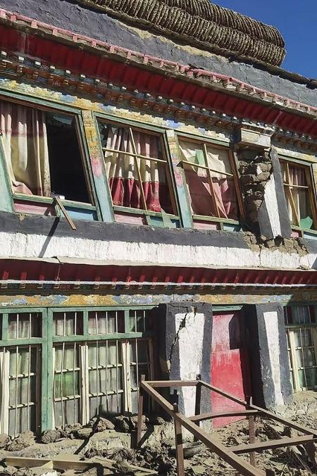 A cidade de Shigatse foi uma das atingidas pelo tremor