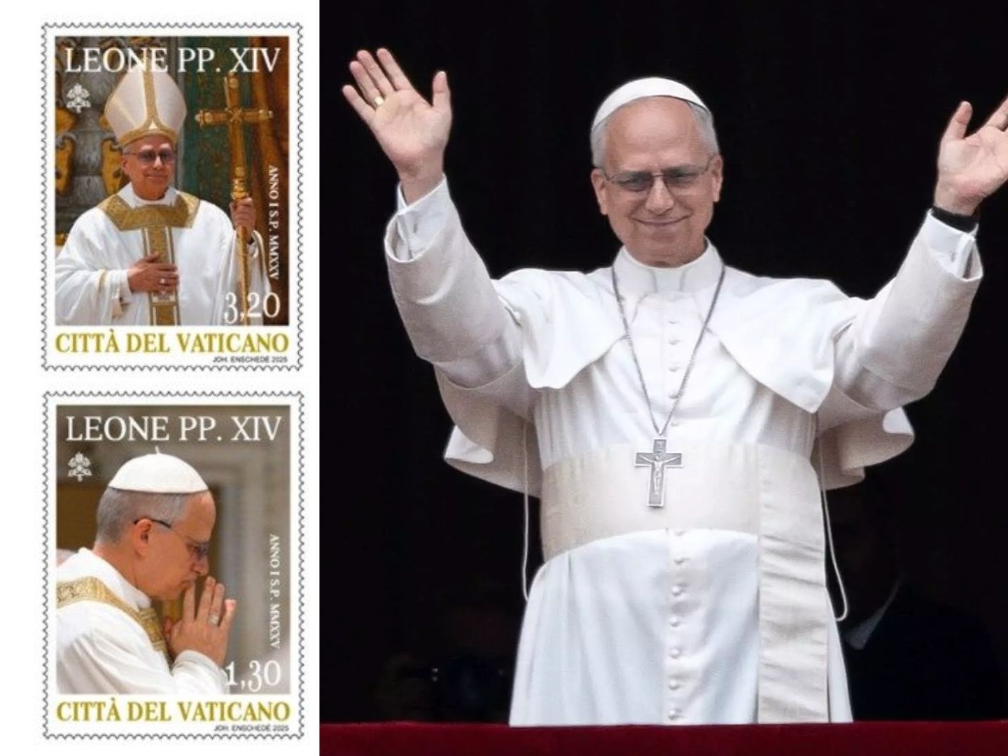 Vaticano lança selos em homenagem ao Papa Leão XIV; veja detalhes